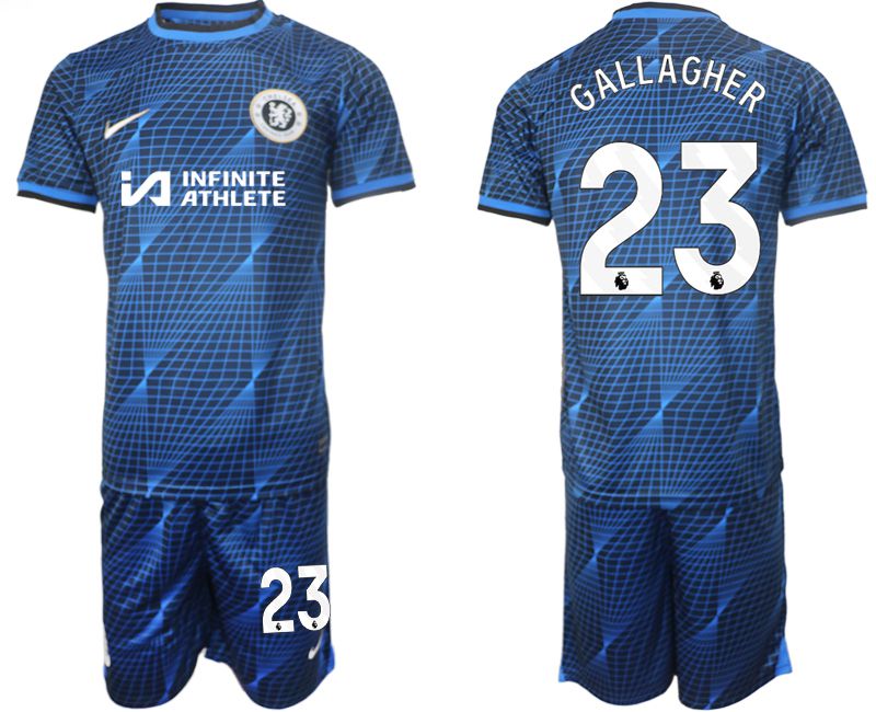 Men 2023-2024 Club Chelsea away blue 23 Soccer Jersey